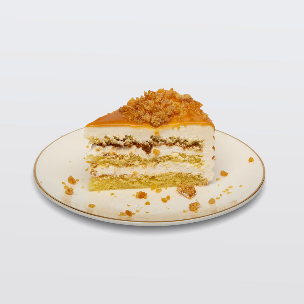 Caramel Crunch Cake Slice | Zafarullahsweets – ZU Bakeshop & Sweets